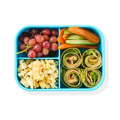 Blue Silicone Bento Lunch Box - Anko