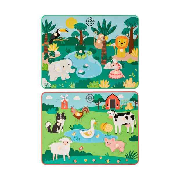 Wooden Sound Puzzle  Assorted - Anko