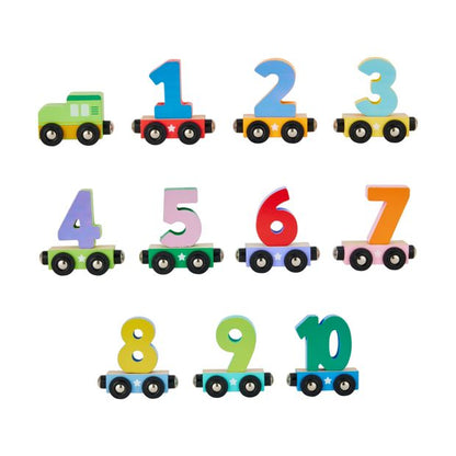21 Piece Wooden Junior Counting Train - Anko