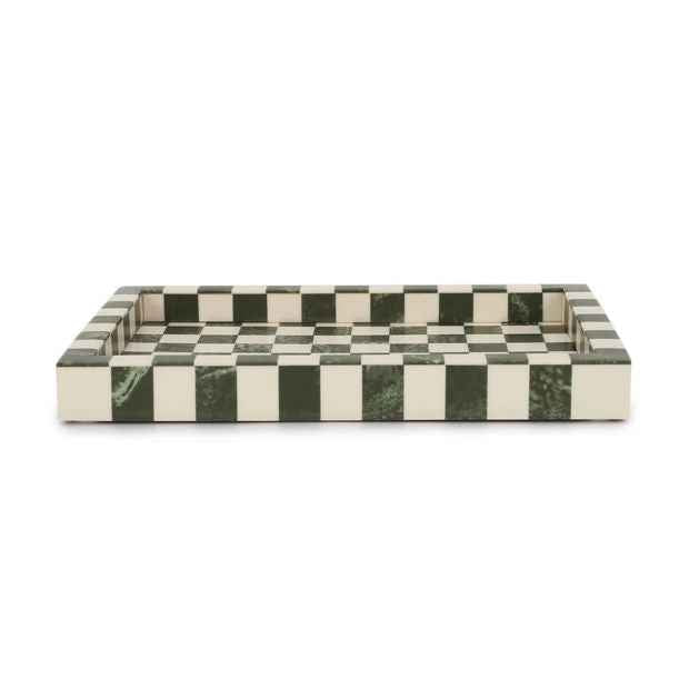 Green Check Decor Tray - Anko