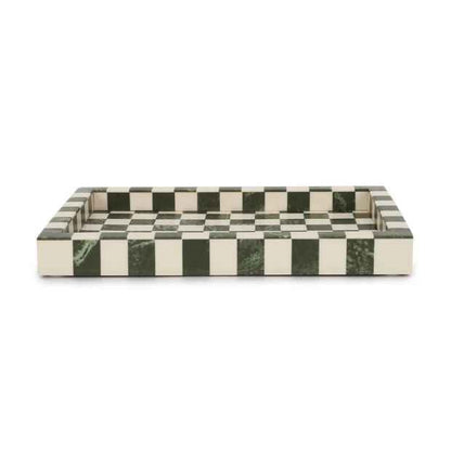 Green Check Decor Tray - Anko