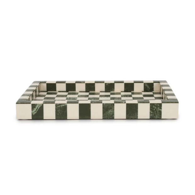 Green Check Decor Tray - Anko