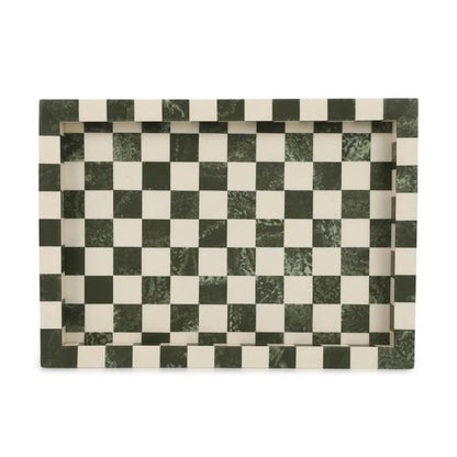 Green Check Decor Tray - Anko