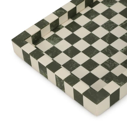 Green Check Decor Tray - Anko
