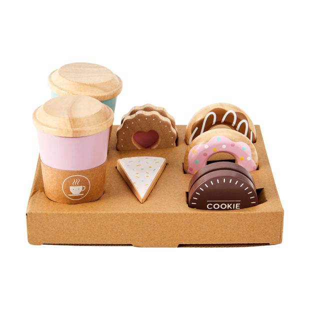 12 Piece Wooden Babyccino Set - Anko