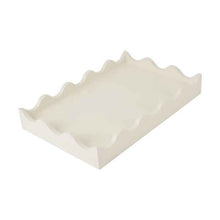Wavy Decorative Tray - White, Versatile Serving Platter