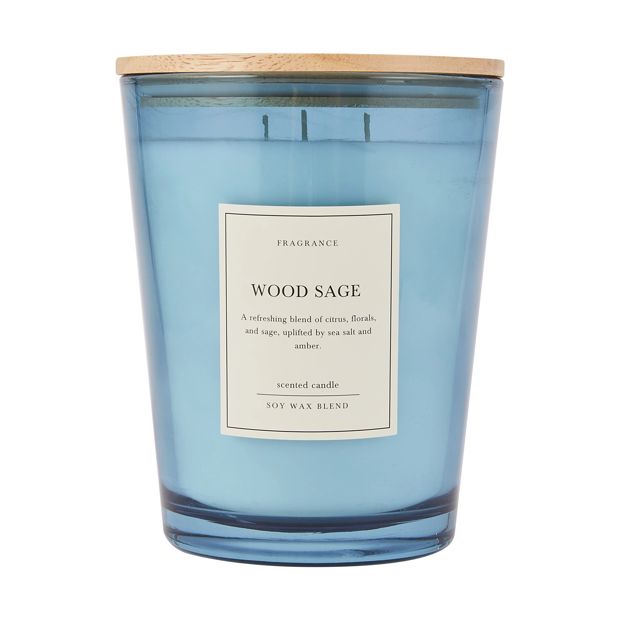 Extra Large Wood Sage Candle - Anko