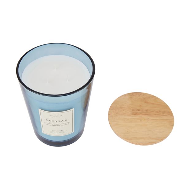 Extra Large Wood Sage Candle - Anko