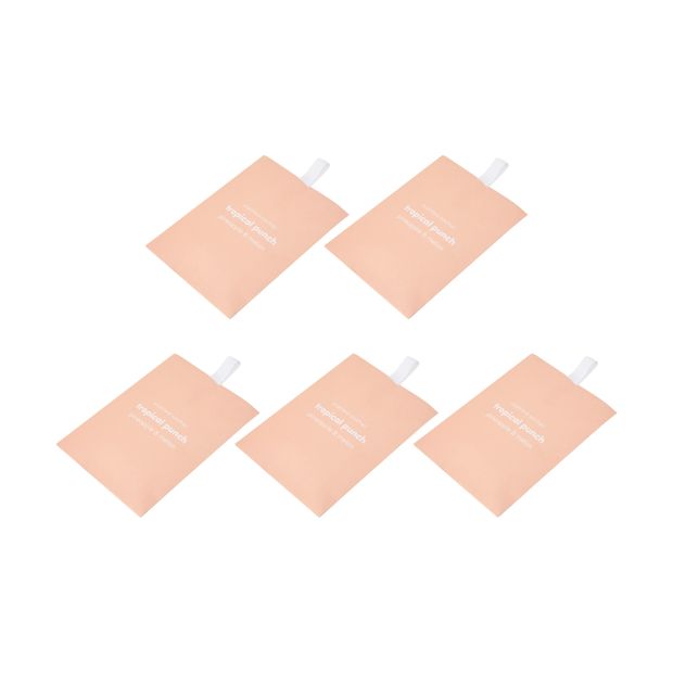 5 Piece Tropical Punch Scented Sachets, Pineapple and Melon - Anko