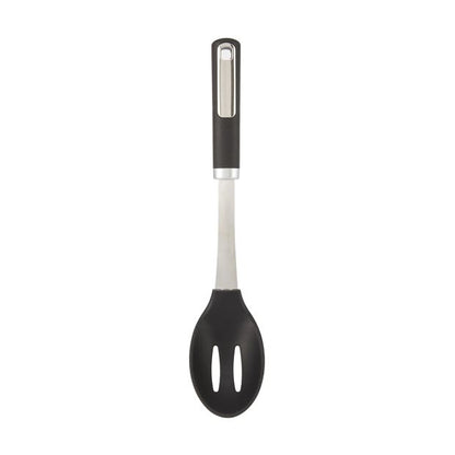 Silicone and Stainless Steel Slotted Spoon with Soft Touch Handle - Anko