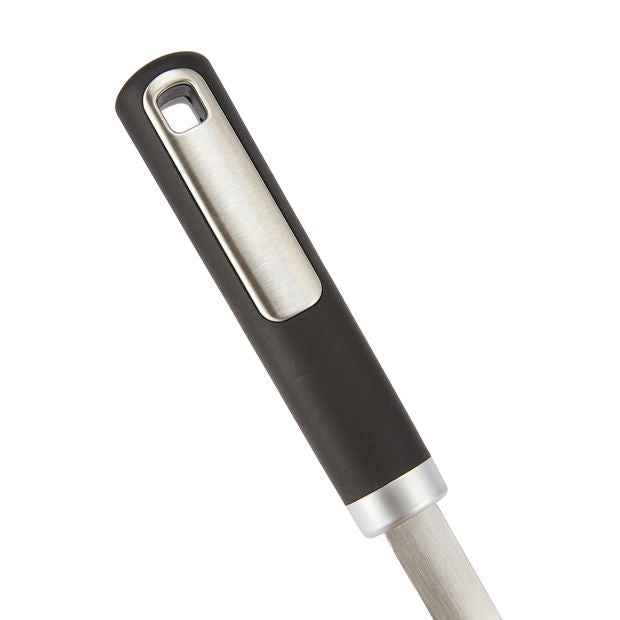 Silicone and Stainless Steel Slotted Spoon with Soft Touch Handle - Anko