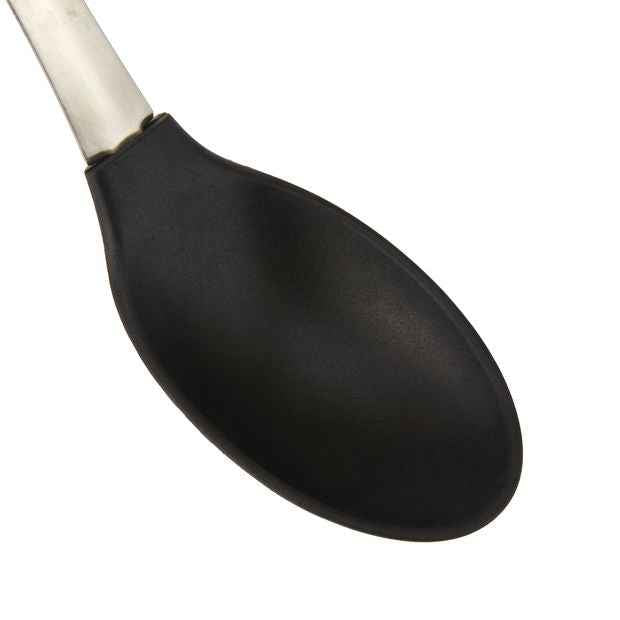 Silicone and Stainless-Steel Spoon with Soft Touch Handle - Anko