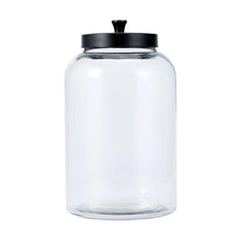 5.6L Glass Jar with Black Metal Lid