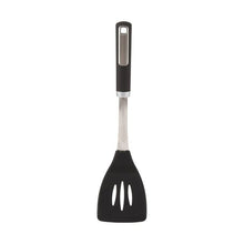 Silicone and Stainless Steel Slotted Turner with Soft Touch Handle - Anko