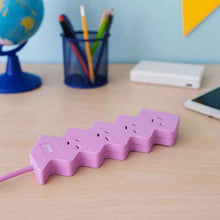 Arlec 4 Outlet Hexagon Overload Protected Powerboard - Pink