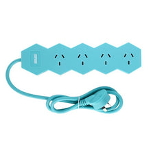 Arlec 4 Outlet Lightning Overload Protected Powerboard - Teal