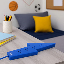 Arlec 4 Outlet Wave Overload Protected Powerboard - Blue