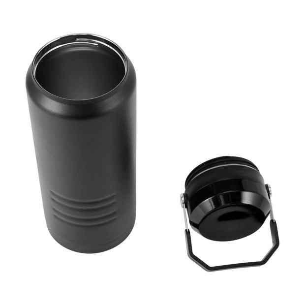 2L Black Stainless Steel Top Handle Drink Bottle - Anko