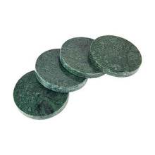 4 Green Marble Coasters - Anko