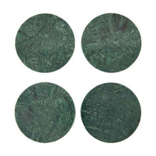 4 Green Marble Coasters - Anko
