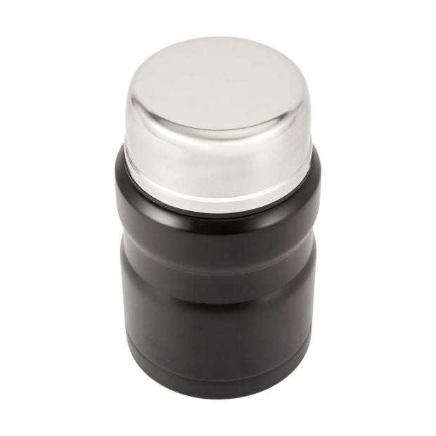 490ml Black Food Flask with Spoon - Anko