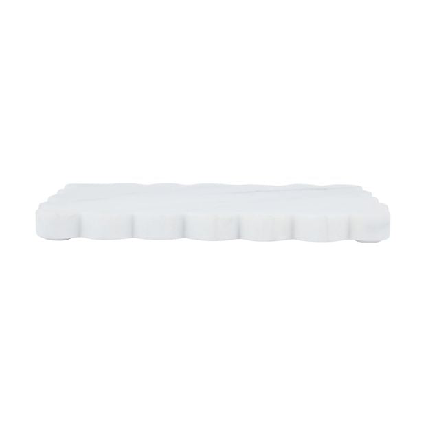 Scallop Edge Marble Candle Tray - Anko