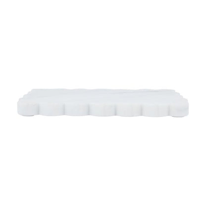 Scallop Edge Marble Candle Tray - Anko
