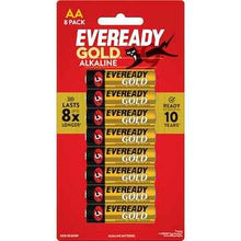 Eveready Gold AA Alkaline Batteries 8 pack