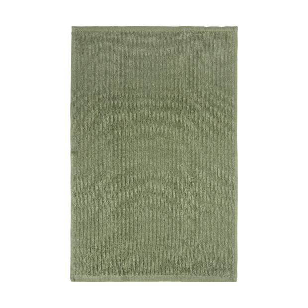 3 Pack Fern Green Ribbed Terry Tea Towels - Anko