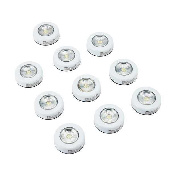 10 Pack LED Puck Lights - Anko