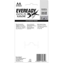 Eveready Gold AA Alkaline Batteries 8 pack