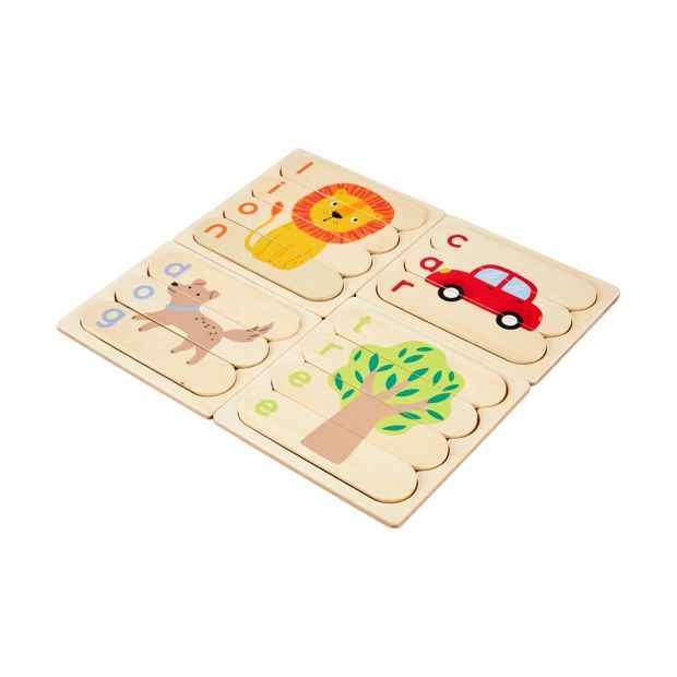 Wooden Play Simple Words Puzzle - Anko