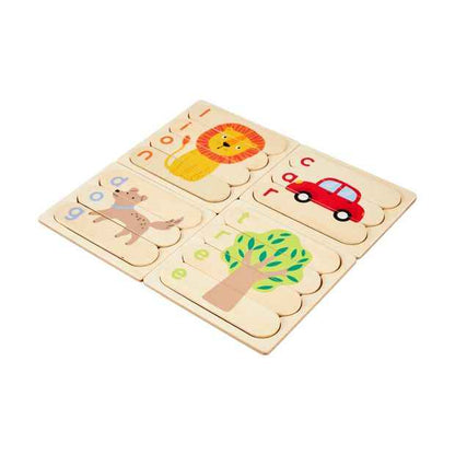 Wooden Play Simple Words Puzzle - Anko