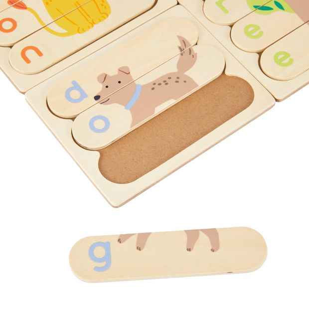 Wooden Play Simple Words Puzzle - Anko