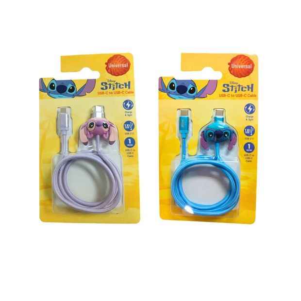 Disney Lilo & Stitch USB-C to USB-C Cable - Assorted