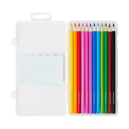 12 Pack Bright Coloured Pencils - Anko