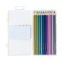 12 Pack Metallic Coloured Pencils - Anko