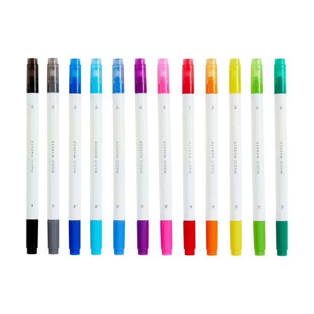 12 Pack Magic Colour Changing Markers