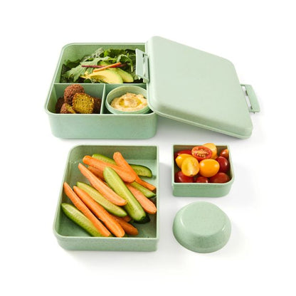 Sage Wheat Straw Bento Snack Box - Anko