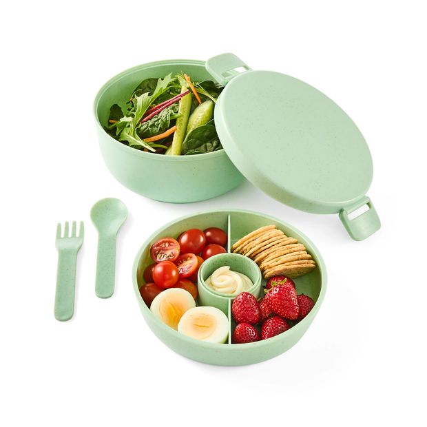 Green Wheat Straw Salad Bowl - Anko
