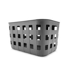18L Rectangle Trellis Basket with Lid, Charcoal - Anko