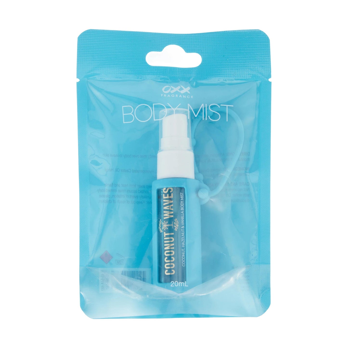 OXX Fragrance Summer Solstice Coconut Waves Body Mist 20ml - Coconut, Hazelnut and Vanilla