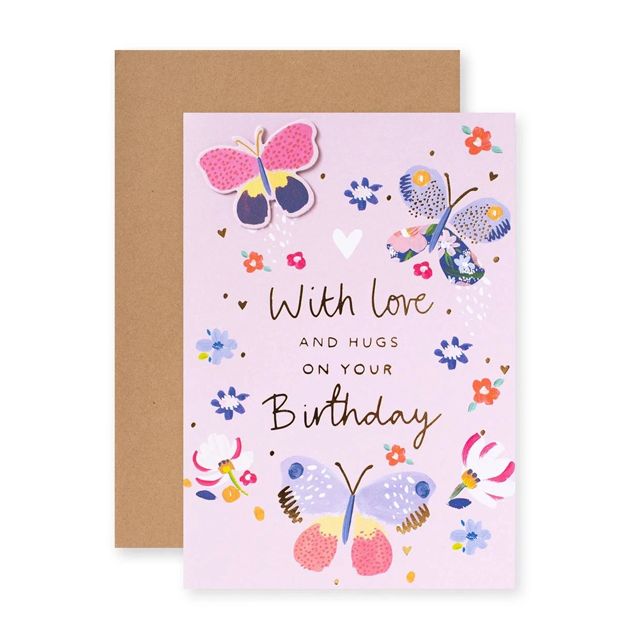 Connections from Hallmark Birthday Card - Classic Butterflies