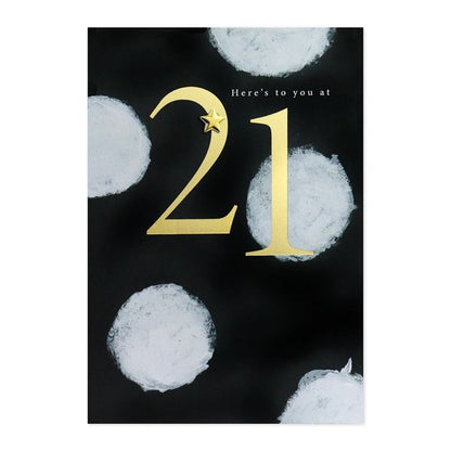 Connections from Hallmark 21st Birthday Card - Gold Foil