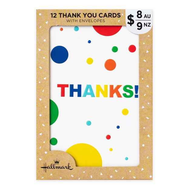 Thank You Cards - 12 Pack with Envelopes