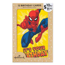 12 Pack Hallmark Birthday Cards - Marvel Spider-Man