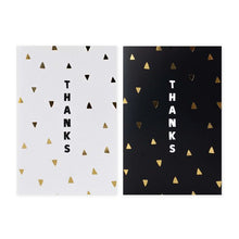 12 Pack Hallmark Thank You Cards - Gold Triangles and Thanks