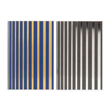 12 Pack Hallmark Birthday Cards - Gold Stripes and Silver Stripes Blank Cards