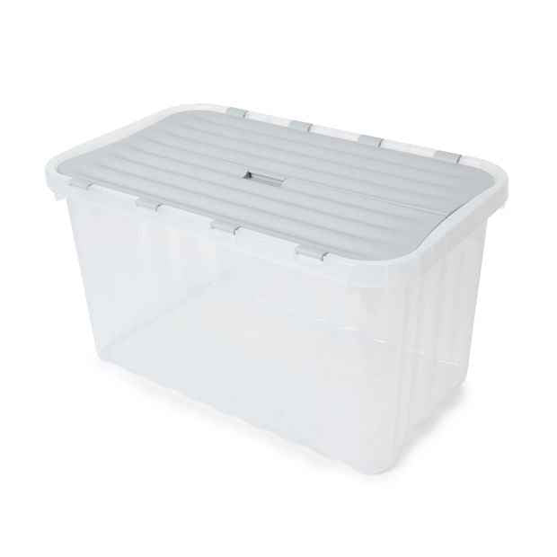 40L Tub with Hinged Lid - Anko