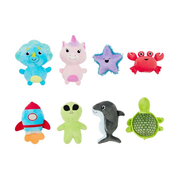 2 Pack Pet Plush Puppy Toys, Assorted - Anko